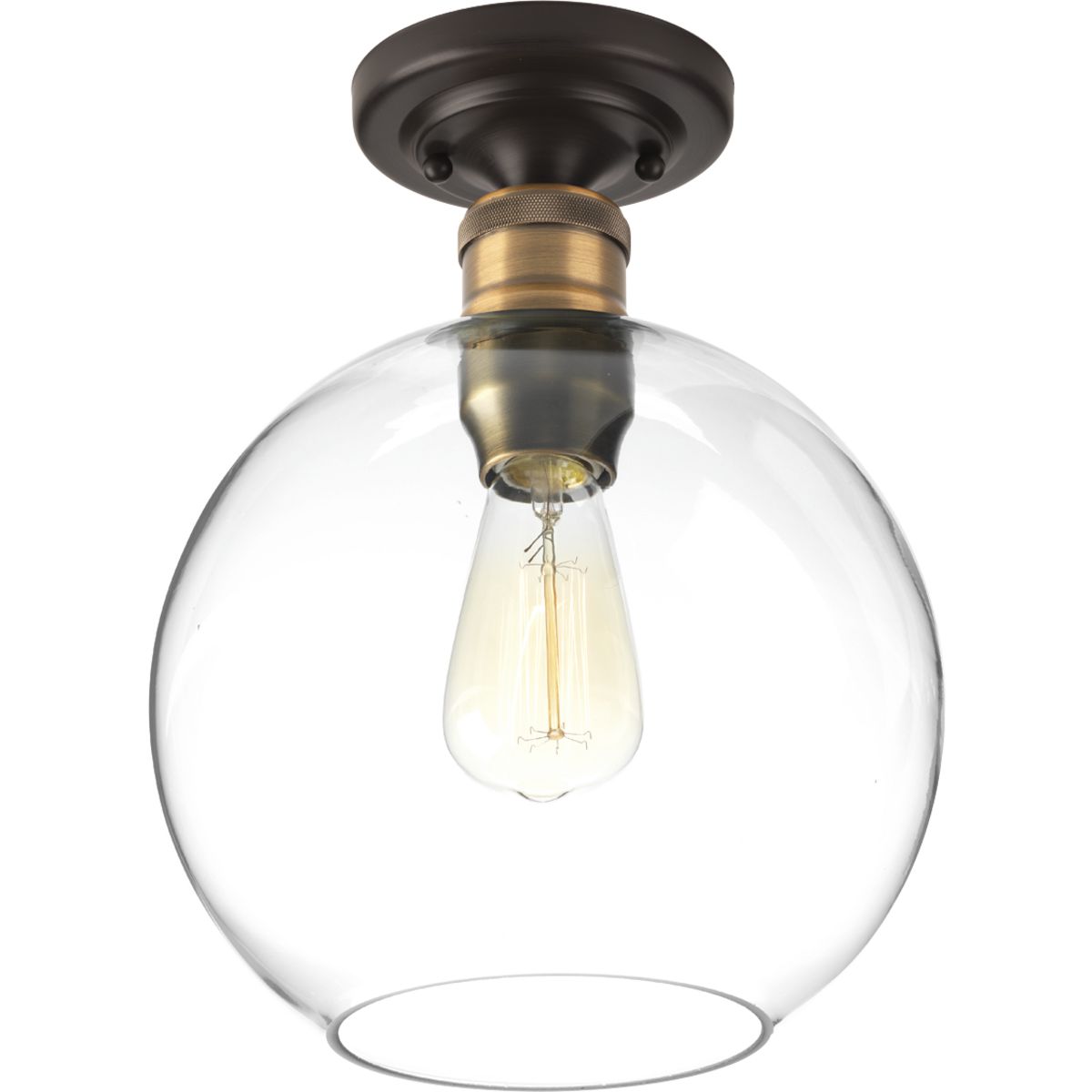 Draper Semi Flush Mount Ceiling Light Fixture - Modern LED Lighting for Bedroom, Kitchen, Hallway & Living Room - Energy Efficient & Easy Installation