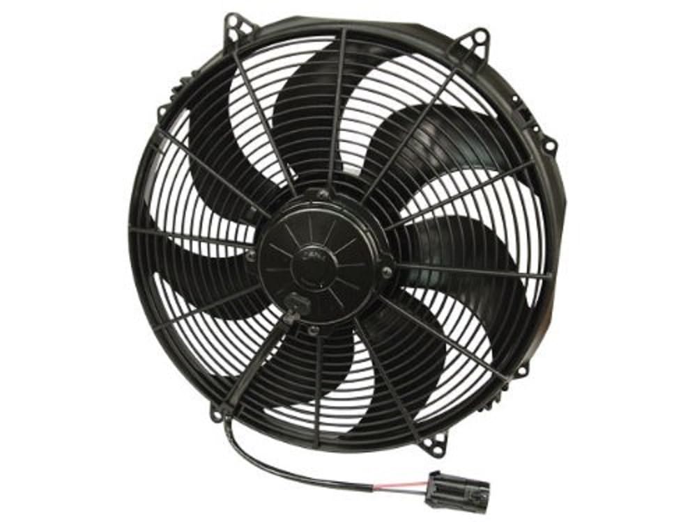 Spal 30102803 16-Inch Curved Blade Puller Fan - High Performance Cooling Fan for Trucks, RVs & Industrial Equipment | Durable & Efficient Airflow Solution