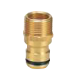 20mm (3/4 Inch) Brass Spray Adapter 18mm Click On - Perfect for Garden Hose, Pressure Washer & Irrigation System Connections