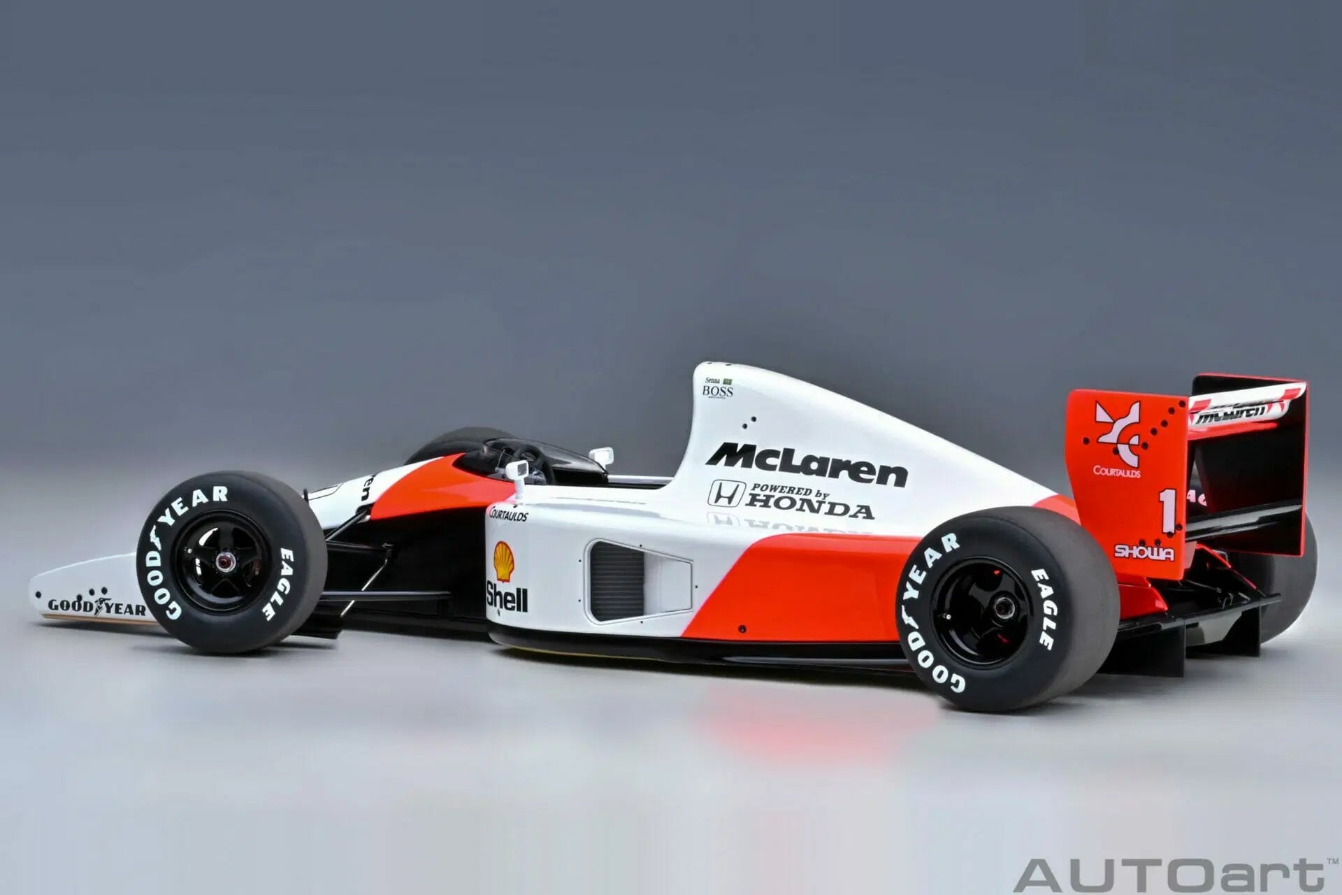 PREORDER AUTOart 1:18 Scale McLaren Honda MP4/6 Japanese GP 1991 Ayrton Senna #1 Diecast Model Car with McLaren Logo - Collectible Racing Memorabilia for Display & Car Enthusiasts