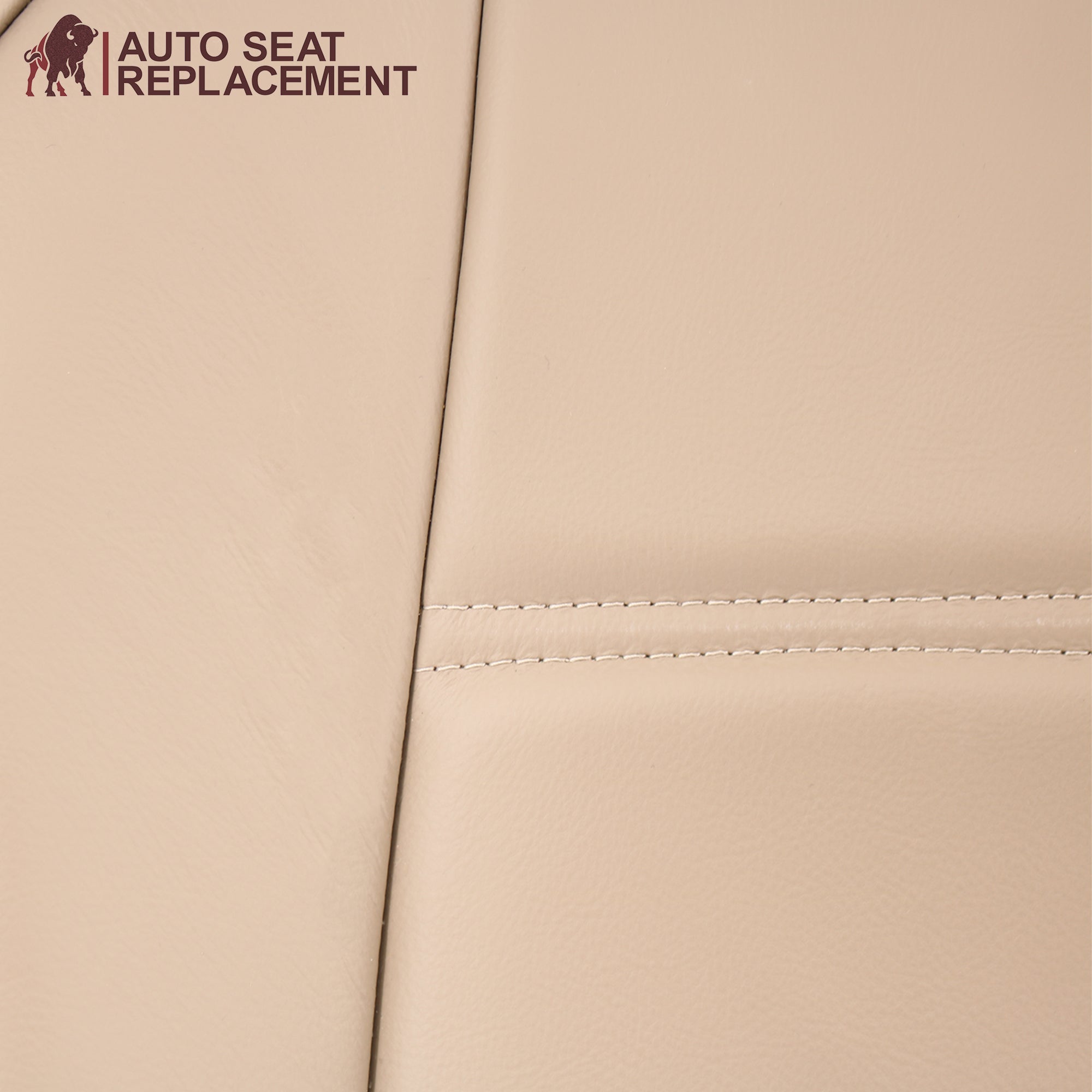 1999-2004 Ford Mustang V6 Custom Fit Seat Covers - Premium Parchment Tan Leather Look - Perfect for Car Enthusiasts & Daily Driving Comfort