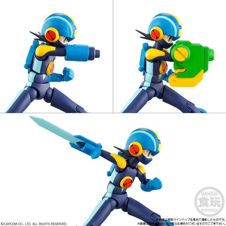Bandai Mega Man EXE SMP Shokugan Modeling Project Action Figure - Poseable Mega Man EXE Battle Network Vol.1 Model Kit for Collectors & Gamers - Perfect for Display, Gaming Battles & Anime Fans