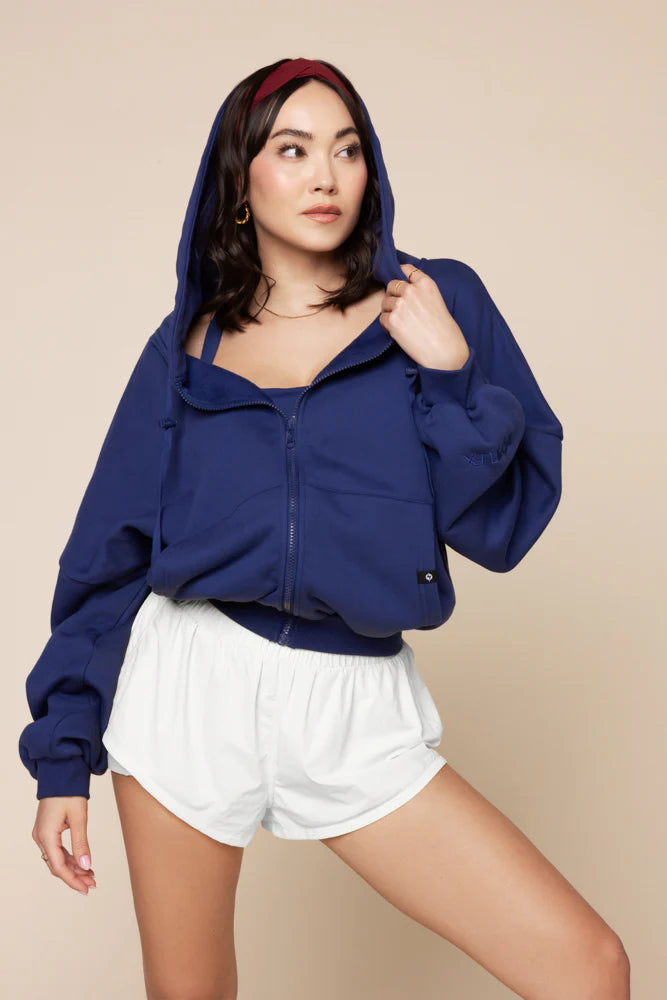 Zip Cloud Hoodie - Sapphire Blue Lightweight Jacket for Men & Women | Perfect for Outdoor Activities, Travel & Casual Wear