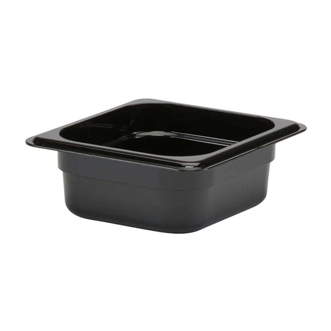 Cambro 62CW110 1/6 Size Black Food Pan - 2.5