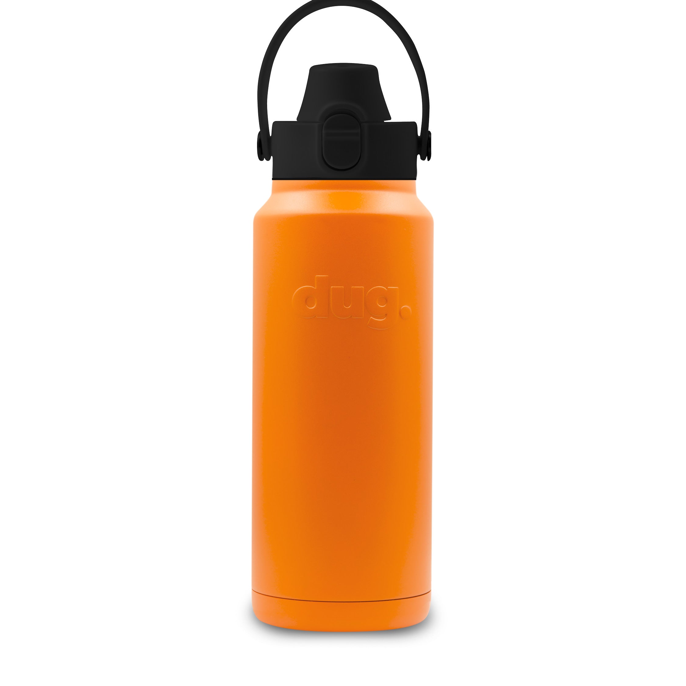 Black Flip Top Lid Water Bottle - Leak-Proof & Straw-Free Design for Gym, Hiking, and Outdoor Activities