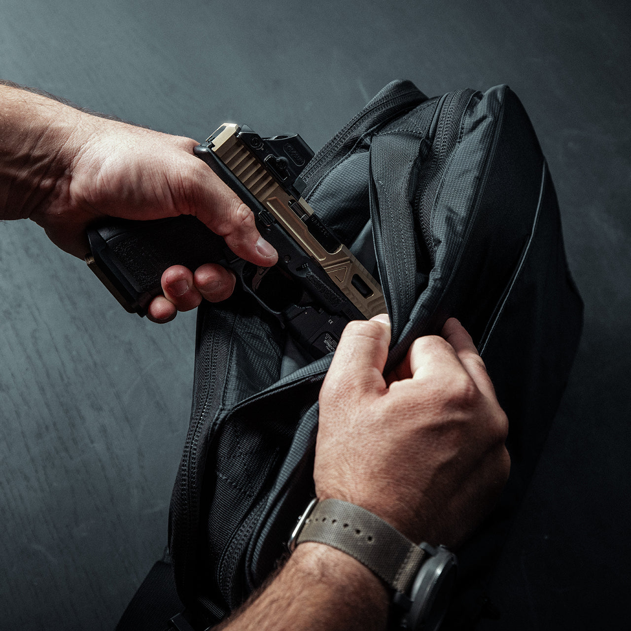 Eberlestock Fade Brief Tactical Laptop Sleeve with Hidden CCW Pocket - Durable EDC Bag for Work, Travel & Outdoor Adventures