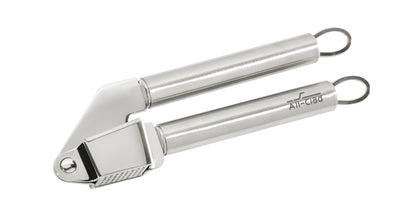 Premium All-Clad Stainless Steel Garlic Press - Heavy Duty Kitchen Gadget for Minced Garlic, Herbs & Ginger - Perfect for Cooking, Baking & Meal Prep