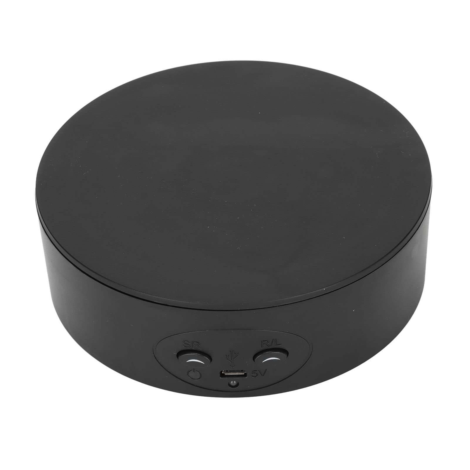 360 Degree Rotating Display Stand - 6.6lb Capacity Electric Turntable with Silent Motor for Wine Bottles, Watches & Handicrafts (Black) | Perfect for Showcase Displays, Retail Stores & Home Decor