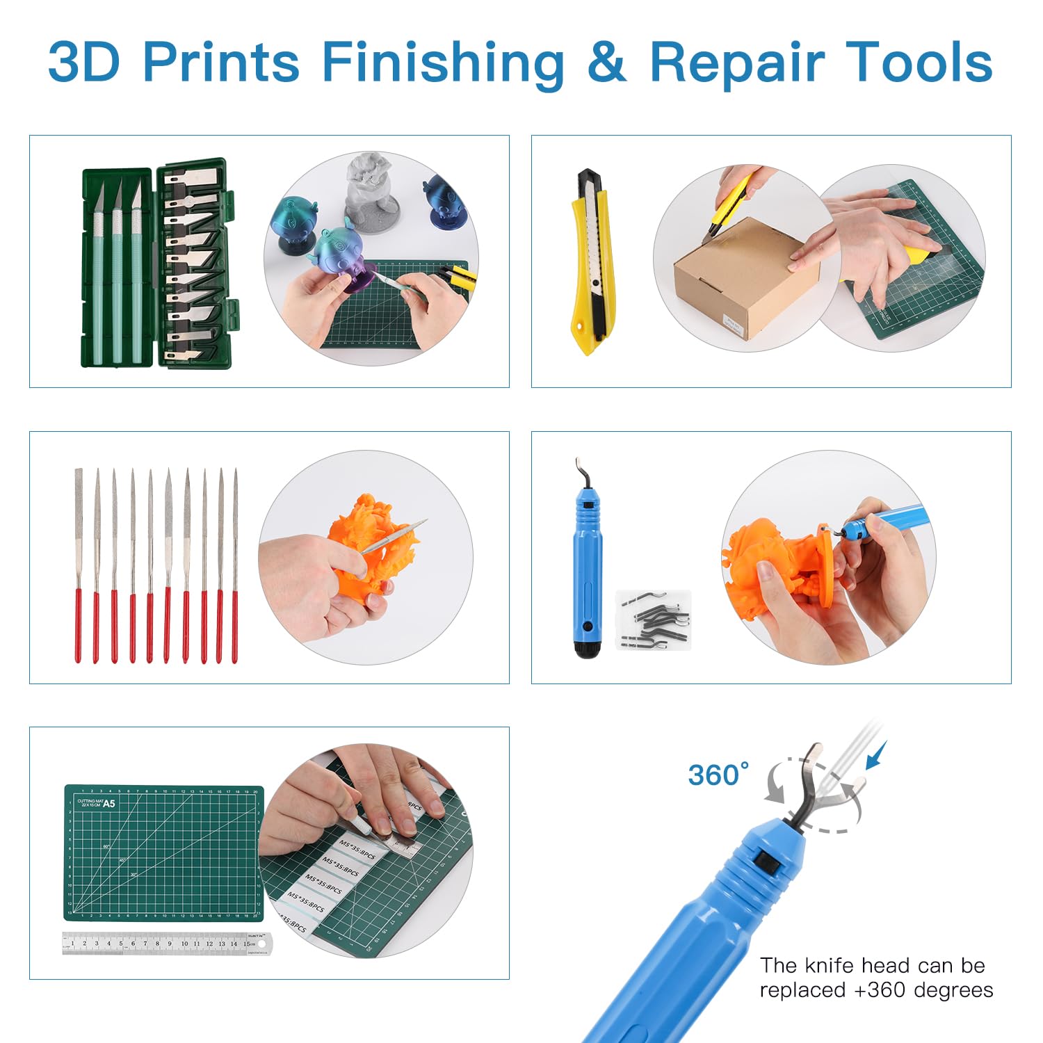 Sovol 78-Piece 3D Printer Tools Kit with Nozzle Cleaner, Screwdriver Set, Deburring Tools, Cutters & Wrench Kit - Essential Accessories for 3D Printing, Maintenance & DIY Projects