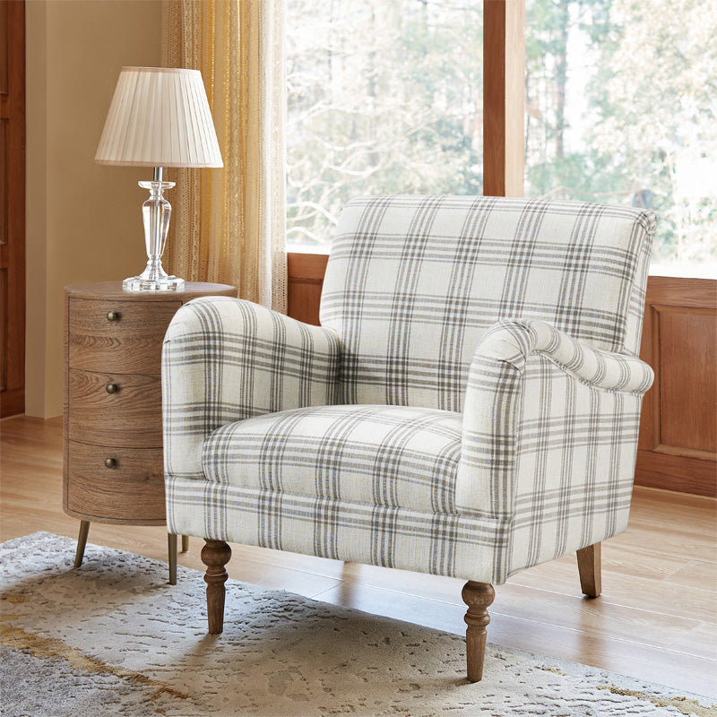 Sadie Upholstered Armchair with Side Table - 2 Piece Living Room Furniture Set for Small Spaces, Apartments & Cozy Reading Nooks