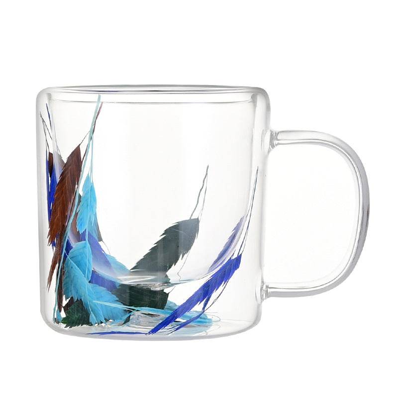 Aesthetic Ceramic Mug with Dried Leaves Design - Perfect for Coffee, Tea, and Home Decor | Unique Gift Idea for Nature Lovers