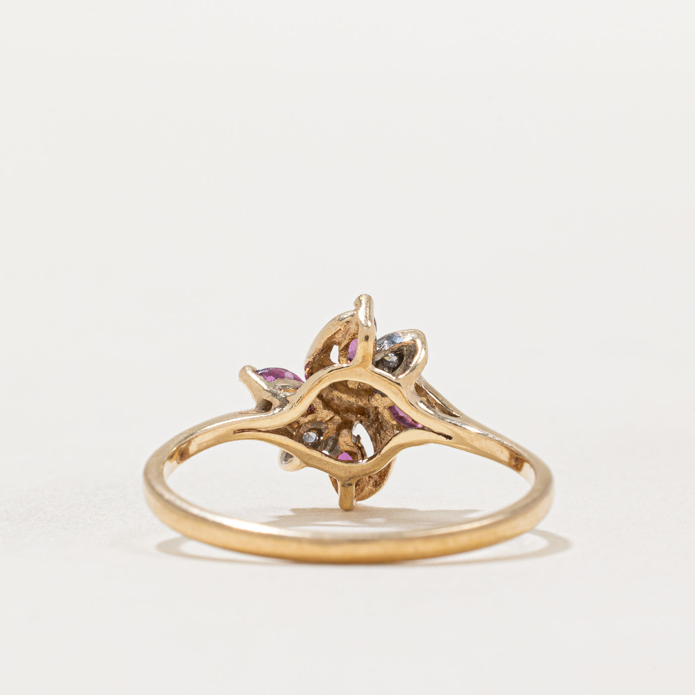 Exquisite Ruby & Diamond Ring | 0.18ctw Ruby & 0.02ctw Diamond | Size 8 | Perfect for Anniversary, Engagement & Special Occasions