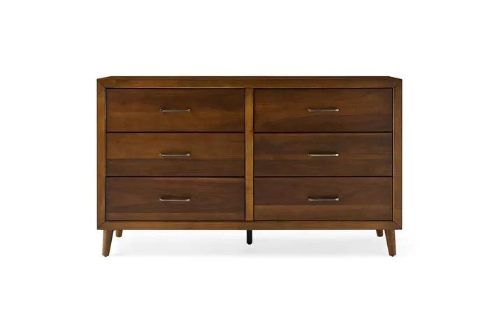 Mackenzie Dresser - 6-Drawer Solid Wood Chest for Bedroom, Living Room & Office Storage | Modern & Stylish Furniture for Home Organization