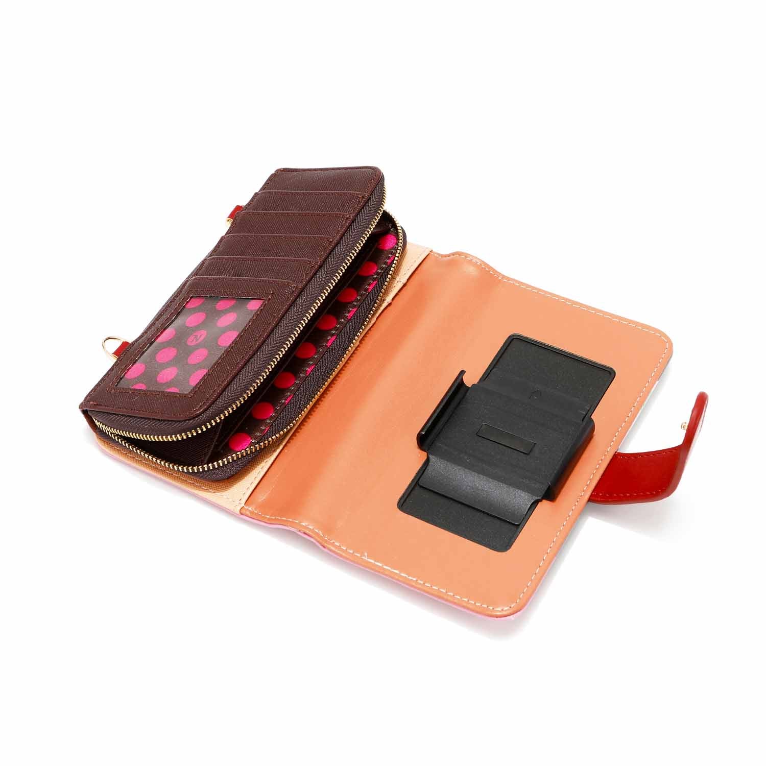 Stylish Trifold Phone Case with Crossbody Wallet - Perfect for Hands-Free Convenience While Shopping, Traveling, or Running Errands