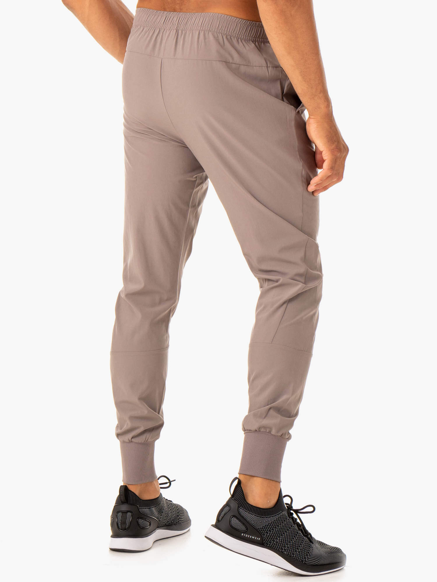Division Woven Joggers for Men & Women - Comfortable Taupe Casual Pants for Lounge, Yoga & Running - Soft Breathable Jogger Sweatpants