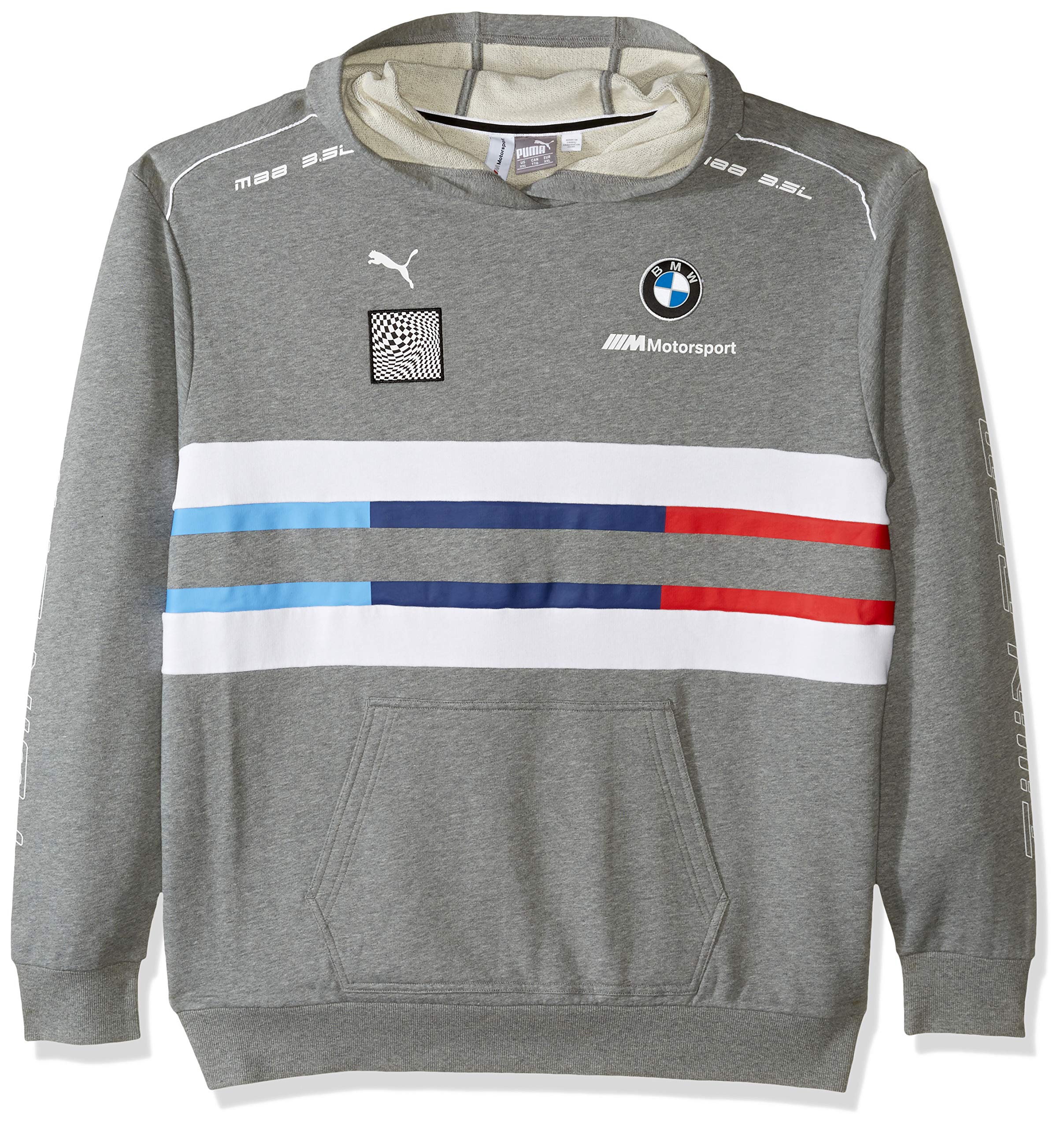 PUMA Motorsport Men's BMW Pullover Hoodie - Comfortable Cotton Blend Sweatshirt for Racing Fans | Perfect for Casual Wear, Motorsport Events & Street Style