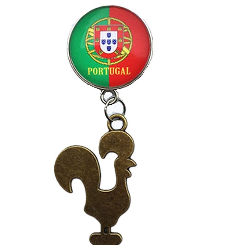 Portugal Flag Rooster Fridge Magnet - Souvenir Gift for Home & Kitchen Decor, Refrigerator Magnetic Sticker - Perfect for Travel Memories, Office Decor, and Patriotic Portuguese Gifts