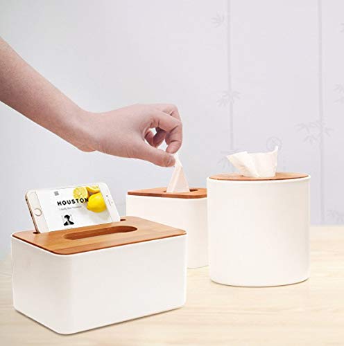 Modern Wooden Tissue Box Holder - Elegant Rectangle Design for Bathroom, Dining Table & Bedroom - Stylish Storage Organizer for Tissues & Napkins - Perfect for Home Décor & Gift Giving
