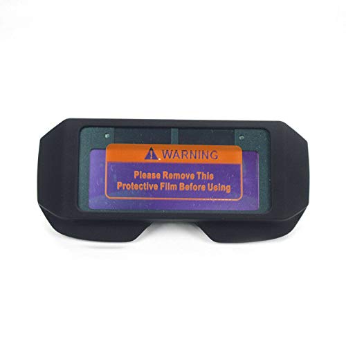Solar Auto Darkening Welding Goggles - SENRISE Black Safety Glasses for Eye Protection Against Sparks & UV Rays | Perfect for MIG, TIG, Arc Welding & Metalworking Projects