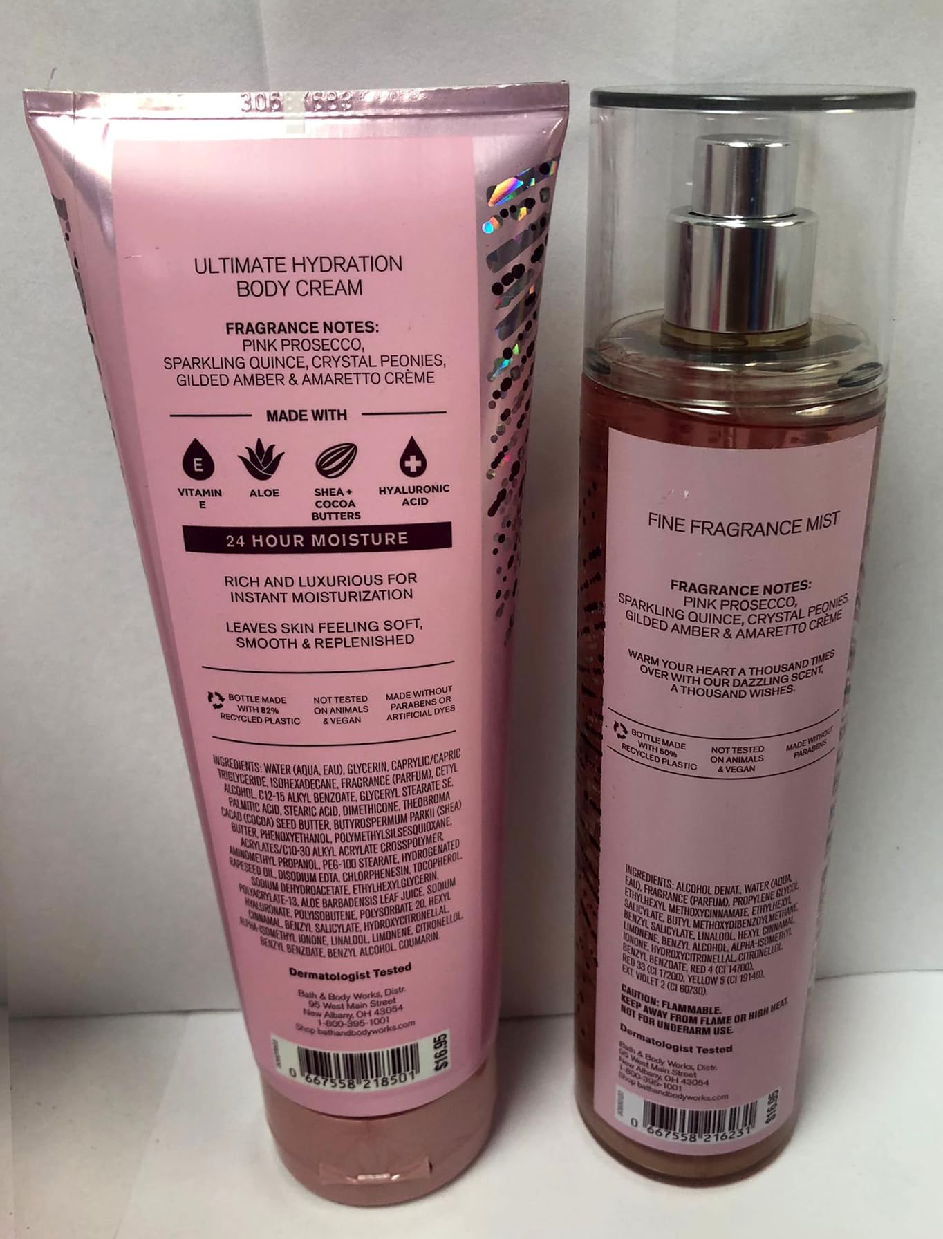 Bath and Body Works A Thousand Wishes Gift Set - Fine Fragrance Mist & Body Cream for Women, Luxurious Scented Body Care Duo, Perfect for Birthday Gifts, Anniversary Presents & Self-Care Pampering