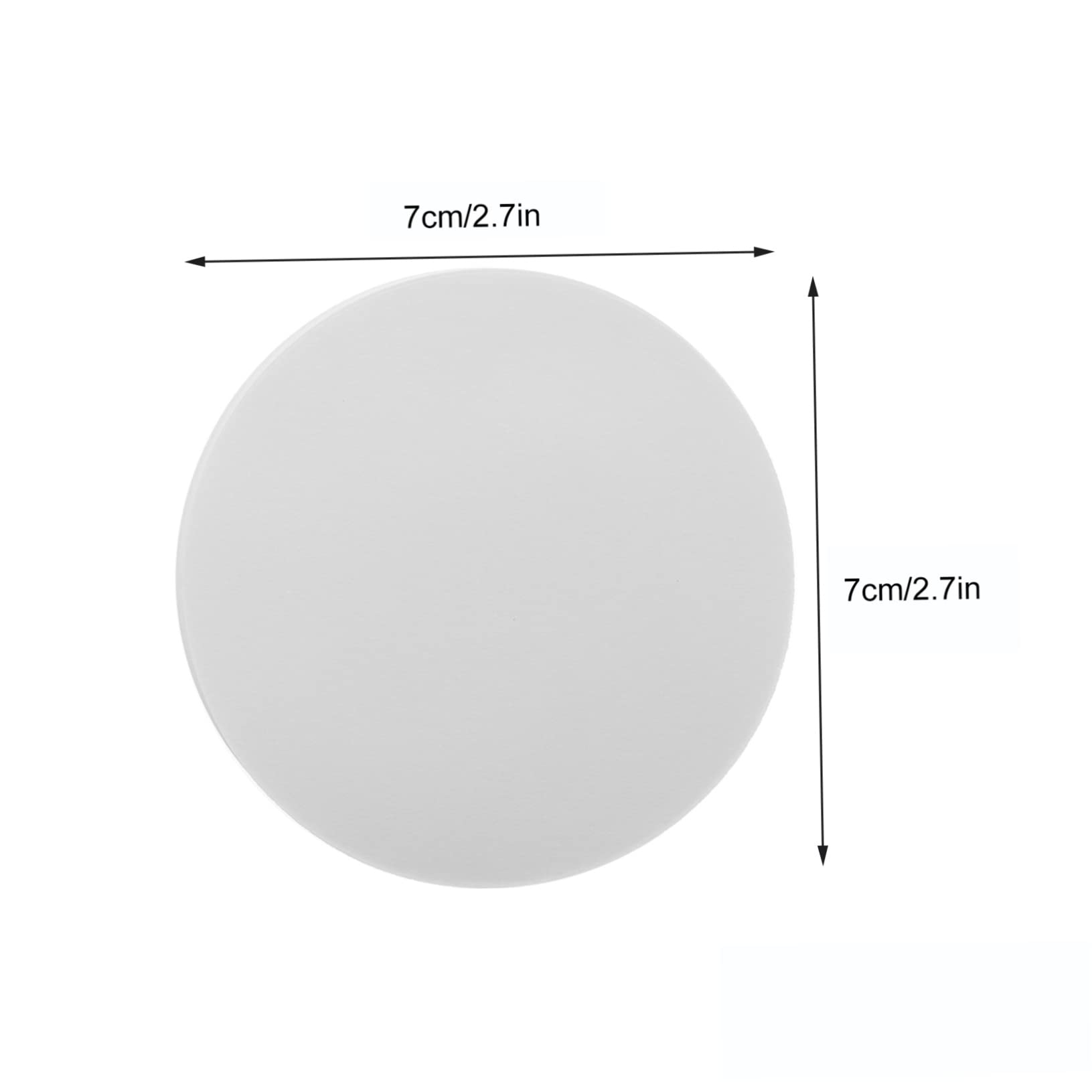 IMIKEYA 200pcs Medium-Speed Qualitative Filter Paper - 7cm Round Chromatography Filter Circles for Lab Experiments, Science Projects & Chemical Analysis - Premium Cotton Fiber White Funnel Filter Paper Supplies