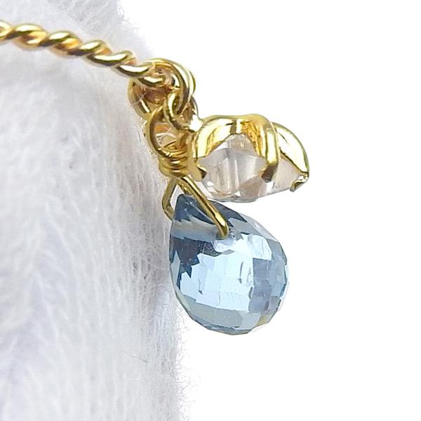 18K Gold Clear Stone Dangle Earrings for Women - Elegant Crystal Drop Earrings for Party, Wedding & Evening Wear