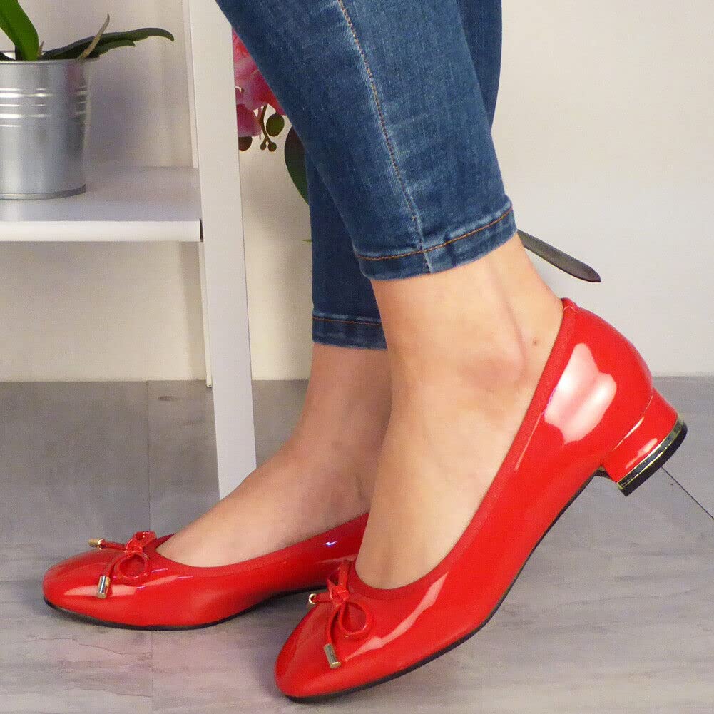 Women's Comfortable Mid Heel Slip-On Court Shoes for Work, Office & Party - Size 3-8 | Stylish & Professional Dress Shoes for Business, Formal Events & Everyday Wear