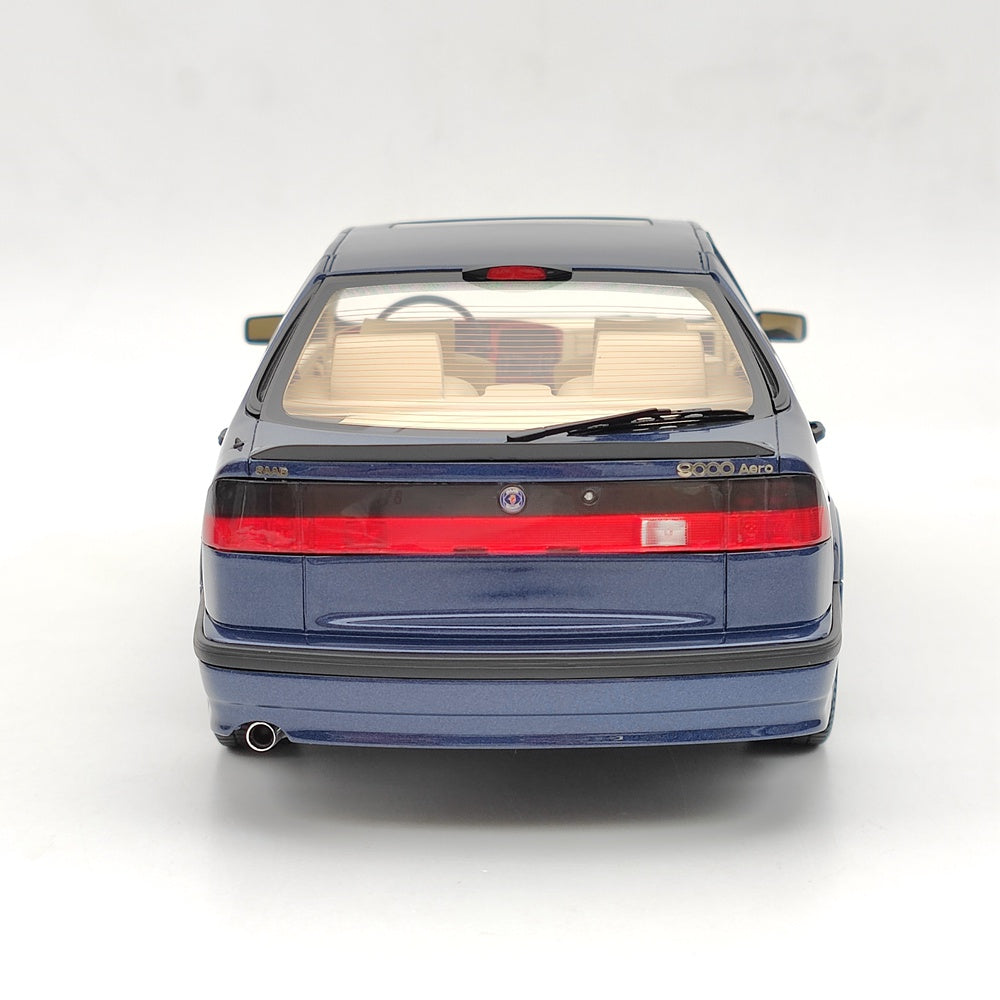 1/18 Scale Saab 9000 Aero CS 1985 Limited Edition Blue Resin Model Car - DNA Collectibles DNA000139 - Perfect for Car Enthusiasts, Collectors, and Gift Giving