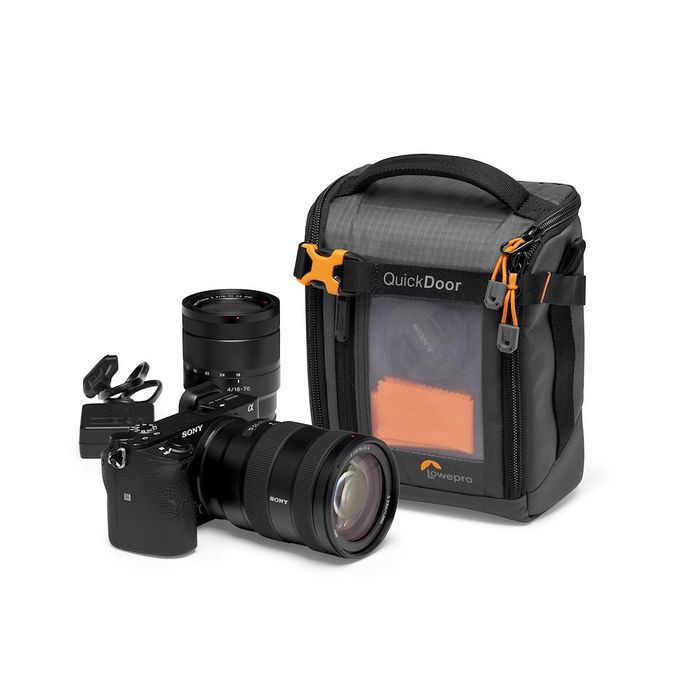 Lowepro GearUp Creator Box M II Green Line Camera Bag - Durable DSLR & Mirrorless Camera Storage for Travel & Outdoor Photography