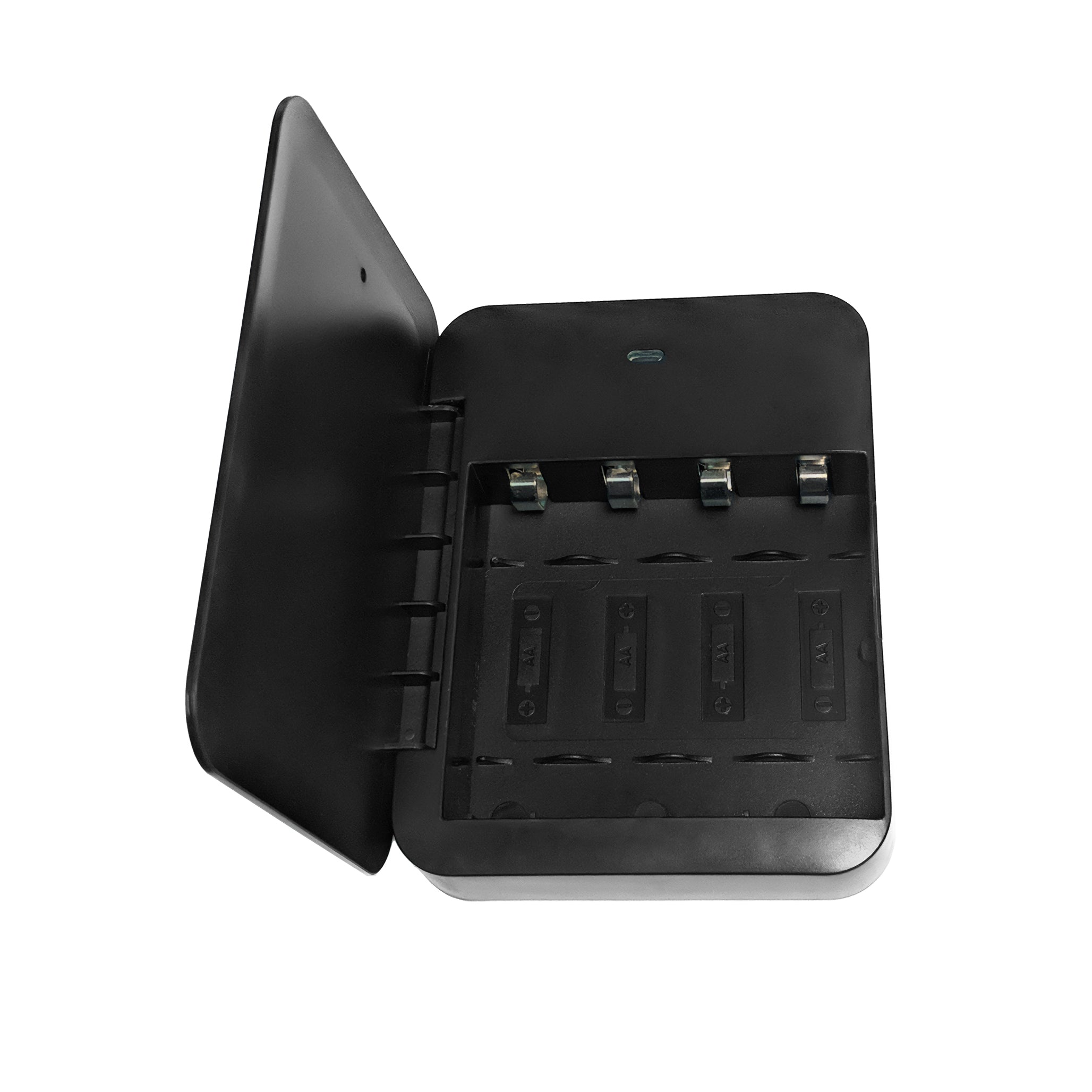 4-Slot USB AA Battery Charger & Portable Power Bank - Fast Charging for Rechargeable Batteries - Perfect for Travel, Camping, and Emergency Power Backup