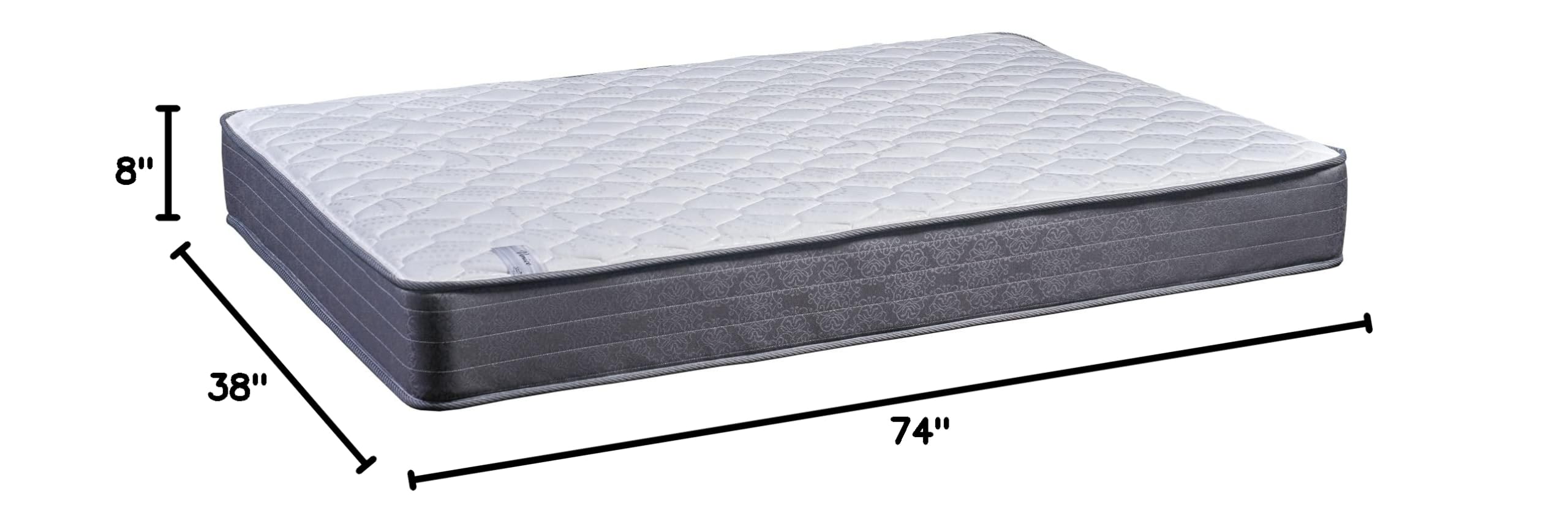8-Inch Twin Size Innerspring Mattress - Gentle Firm Support & Ultra Comfortable for Kids, Teens & Guest Rooms | Perfect for Bunk Beds, Daybeds & Small Spaces
