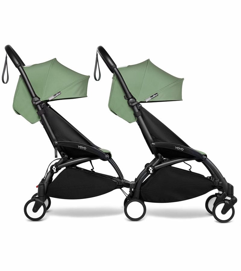Stokke YOYO 3 Double Stroller for Twins & Siblings (6+ Months) - Lightweight Compact Foldable Travel Stroller for Airports, Shopping & City Walks