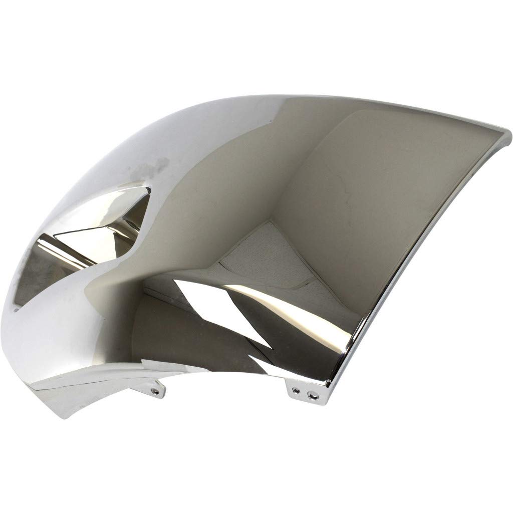 Chrome Plastic Front Bumper End Cap for Chevy Silverado 1500 2007-2013 (Driver Side w/ Fog Lights) - GM1004156 20985757 | Replacement Part for Truck Accessories & Off-Road Protection