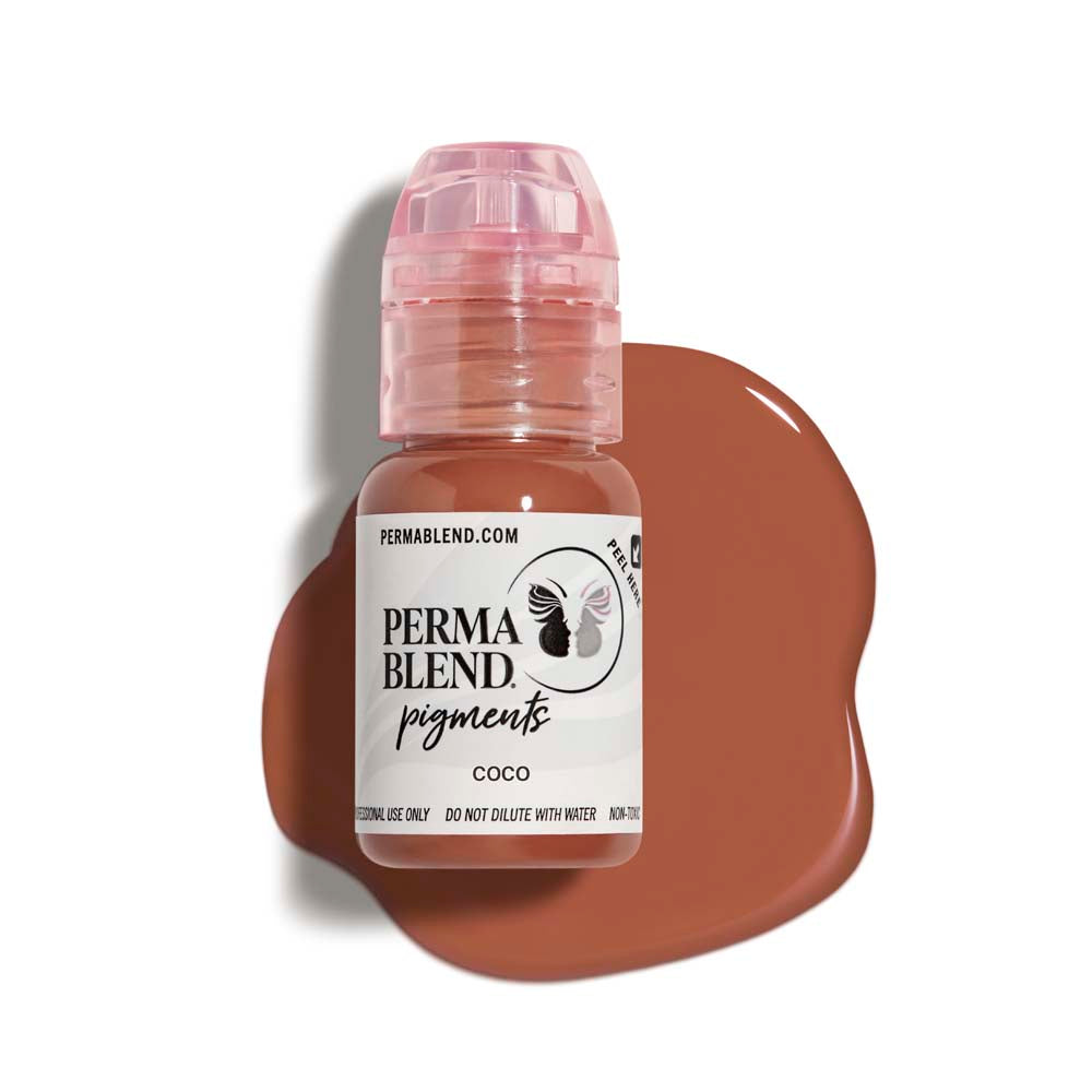 Perma Blend Coco Pigment - Professional Tattoo Ink for Vibrant & Long-Lasting Body Art | Perfect for Tattoo Artists & Permanent Makeup | Home & Studio Use