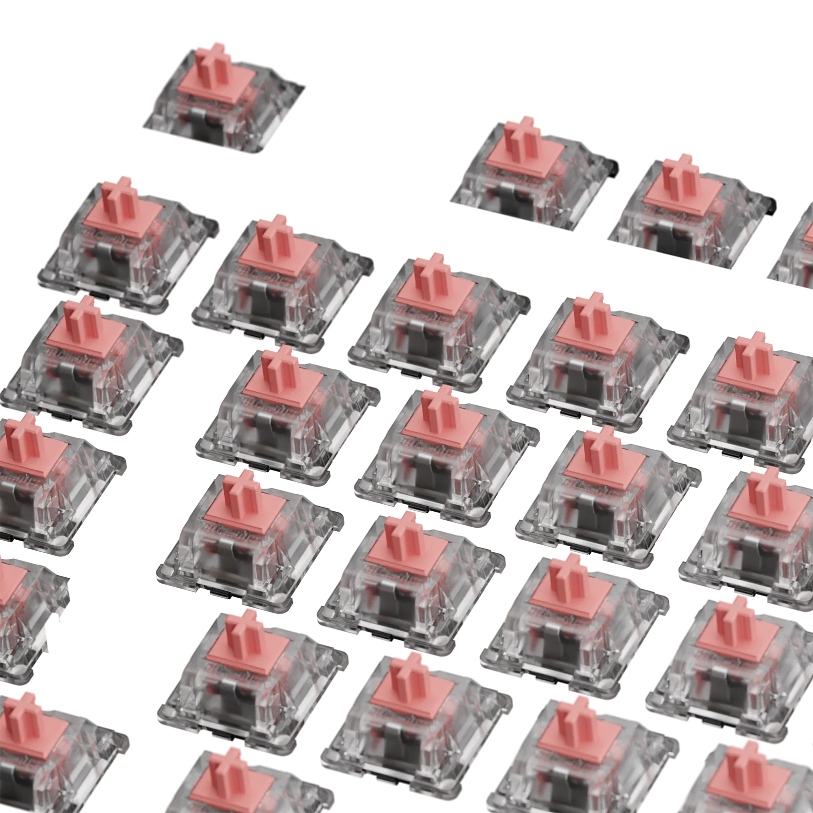 Glorious Fox Ultralight MX 100 ANSI Mechanical Keyboard Switches - Premium Linear Switches for Gaming, Typing & Office Use