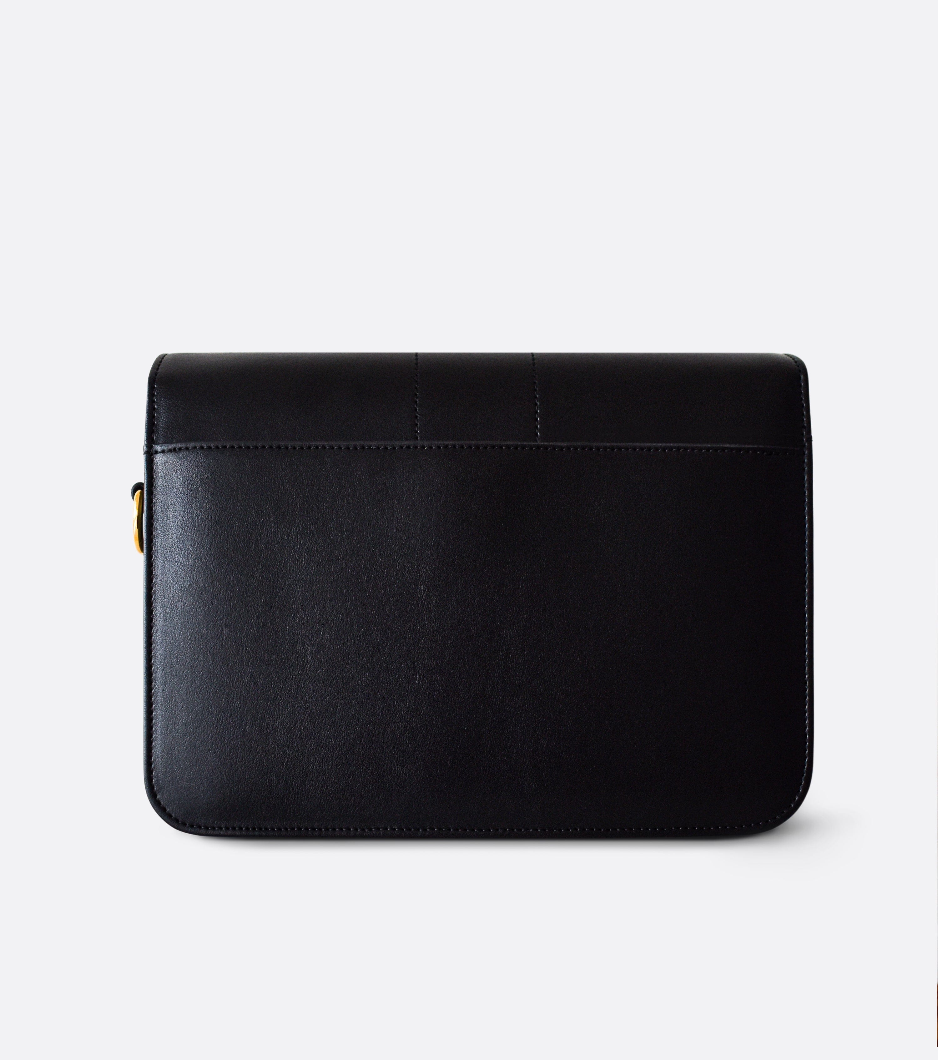 Vegan Leather Shoulder Bag for Women | Midi Nomad Apple Crossbody Purse | Black | Perfect for Work, Travel & Everyday Use