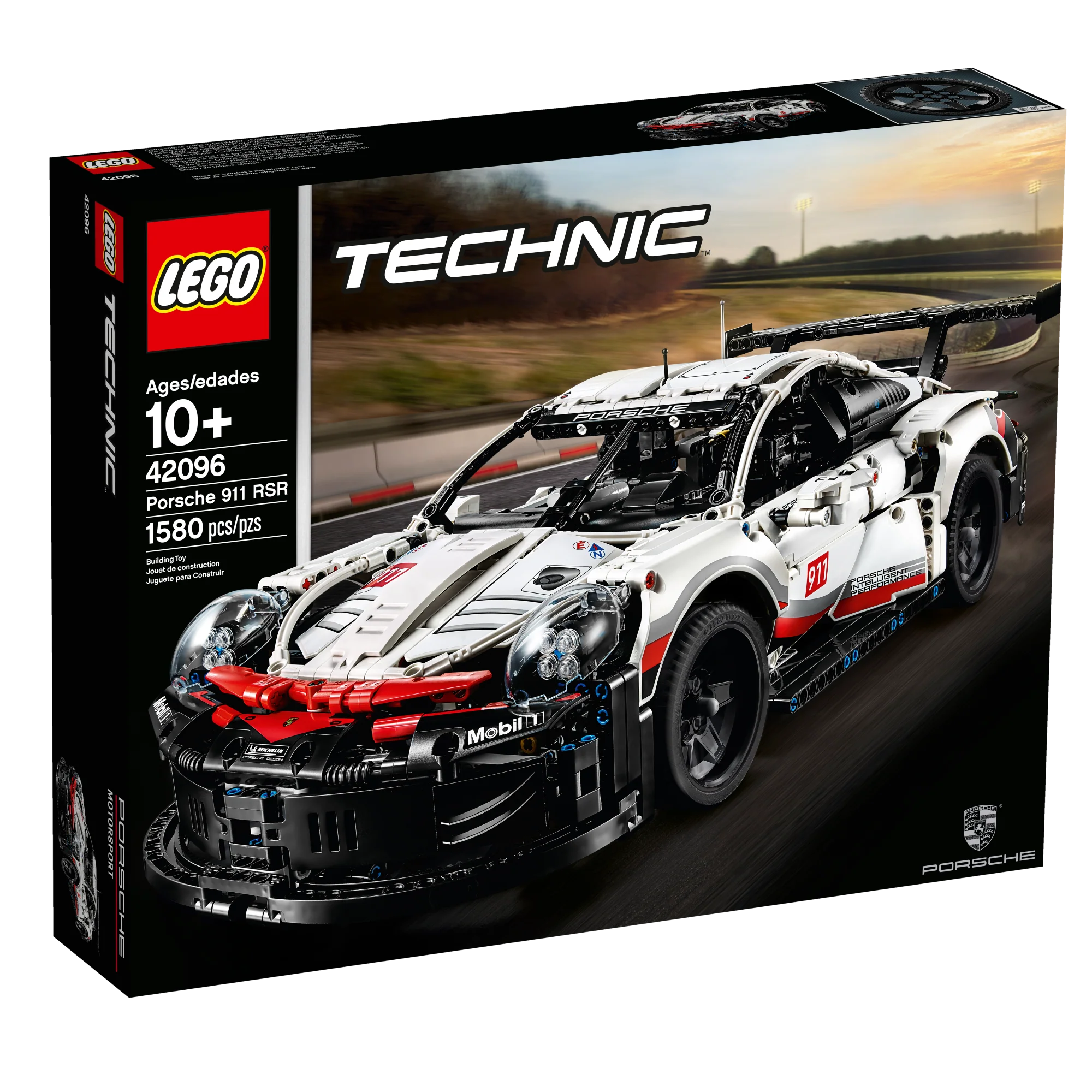 LEGO® Technic™ Porsche 911 RSR Building Kit - 1:10 Scale Model Car with Working Steering & Suspension - Perfect for Car Enthusiasts & LEGO Collectors - Great Gift for Birthday & Holidays