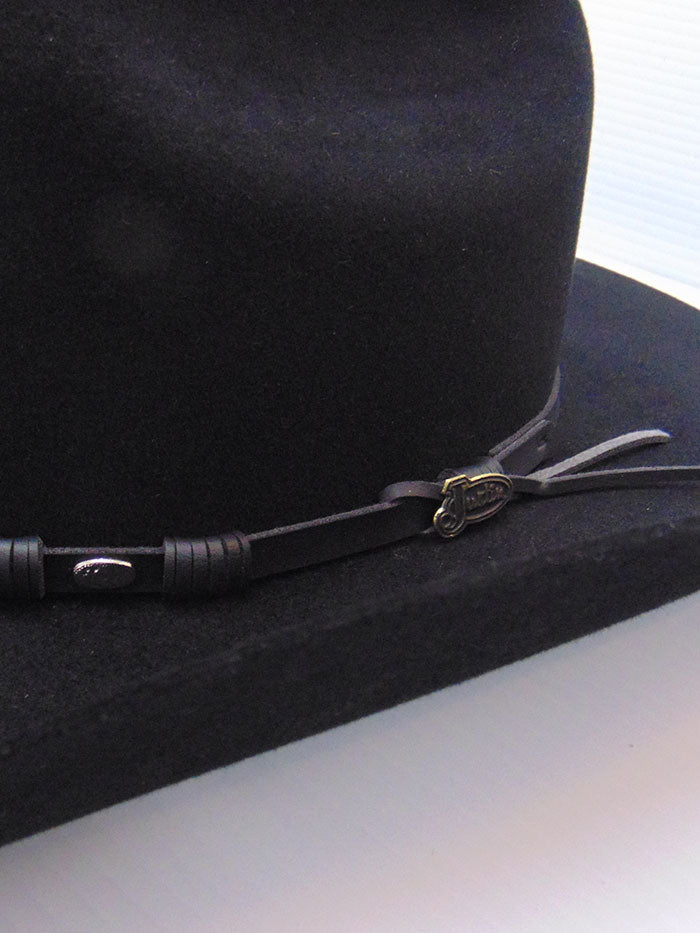 Justin JF0657TOWN BLK 6X Townes Western Felt Cowboy Hat for Men - Black - Perfect for Rodeo, Country Music Festivals & Outdoor Adventures