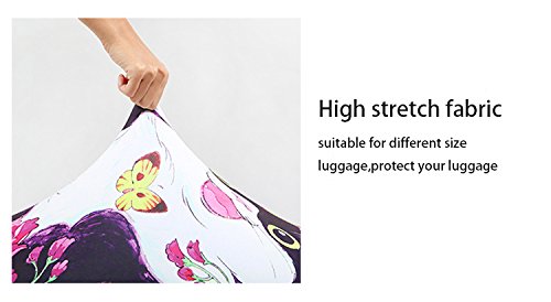 3D Cute Cat & Dog Print Washable Luggage Cover with Zipper - Fits 18-32 Inch Suitcases (Grey Cat Design, XL) - Perfect for Travel Protection & Makes a Great Holiday Gift for Pet Lovers