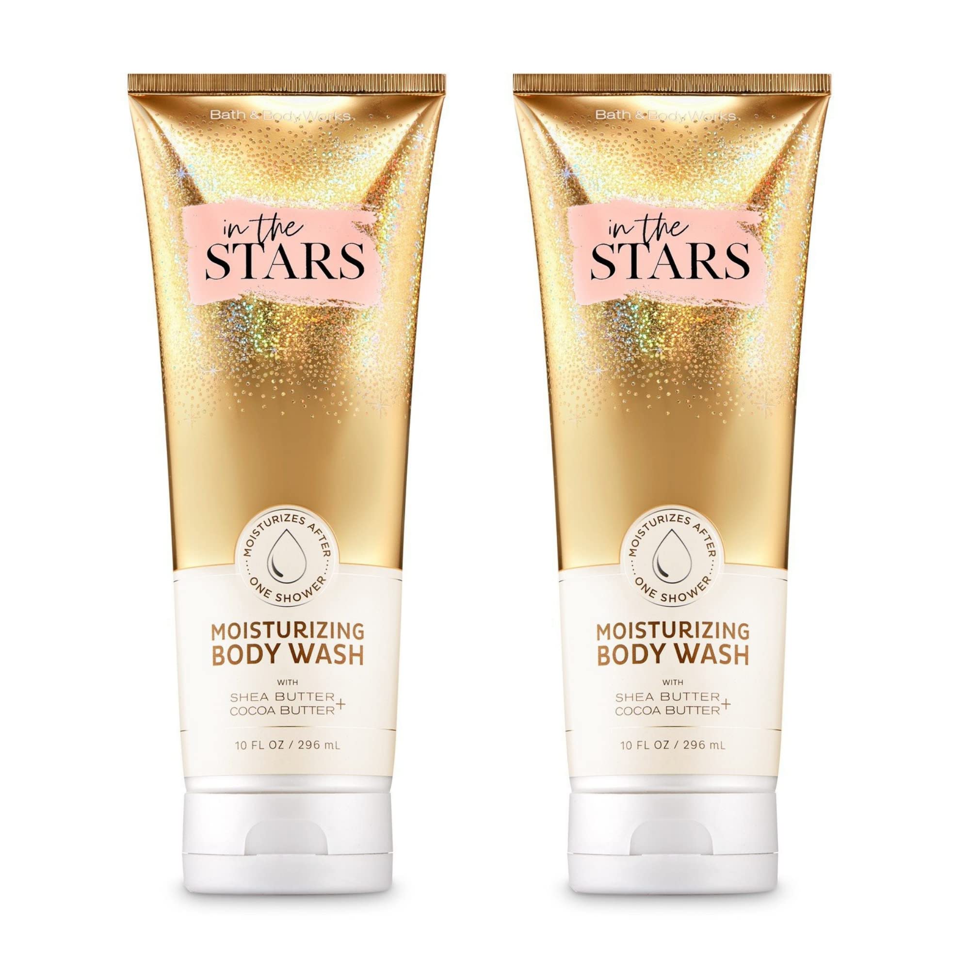 Bath and Body Works Gift Set of 2 - 10oz Moisturizing Body Wash (In The Stars Scent) - Hydrating Shower Gel for Women & Men - Perfect for Gifts, Self-Care & Daily Skincare Routine