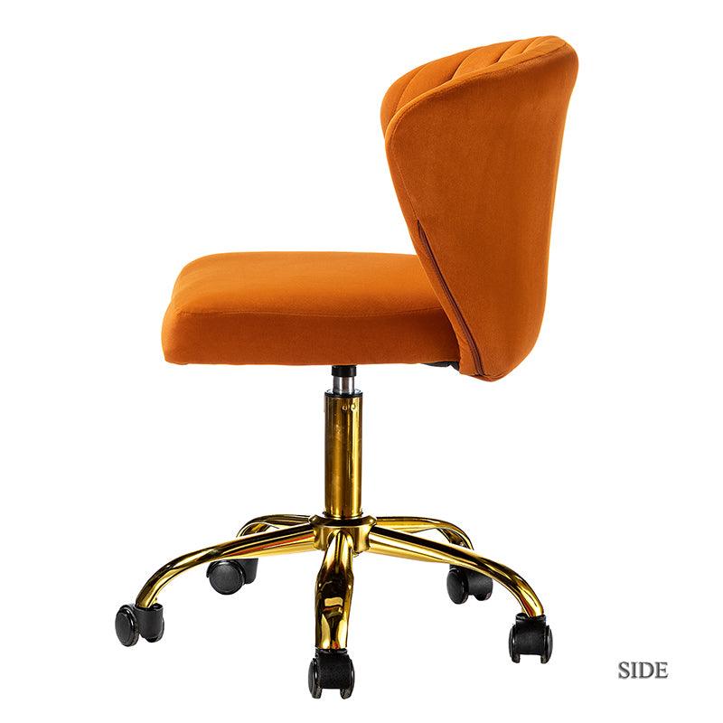 Premium Chandra Velvet Office Chair - Ergonomic Executive Desk Chair with Lumbar Support for Home & Office Workspaces - Comfortable Modern Computer Chair for Long Hours of Sitting