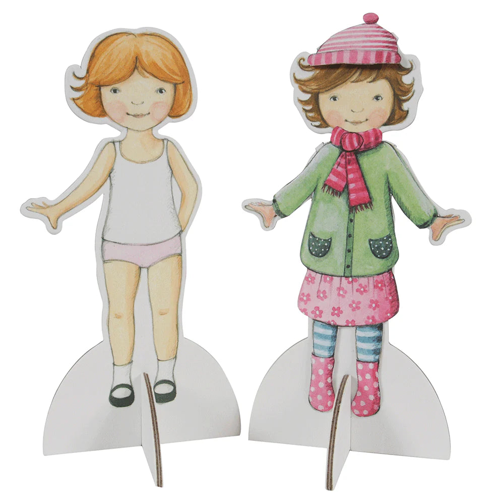 Vintage Paper Dolls Kit - Classic Retro Paper Doll Set with Outfits & Accessories for Kids, Collectors & DIY Craft Projects | Perfect for Playtime, Gift Giving & Scrapbooking