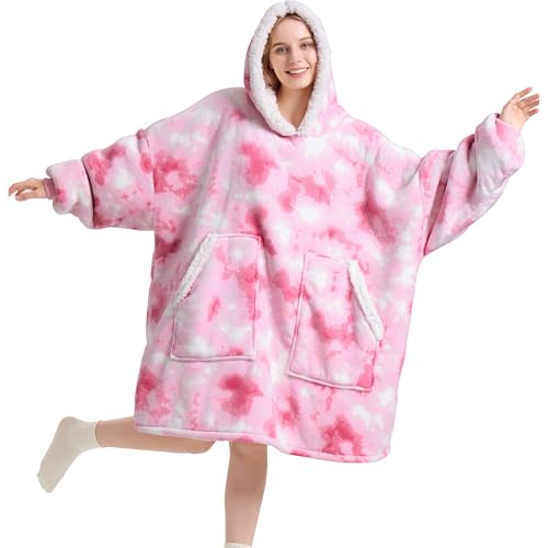 Pink Tie Dye/Sherpa