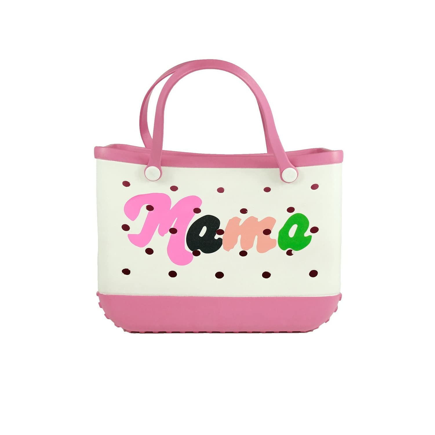 Waterproof Rubber Beach Tote Bag - Large Washable Travel Bag for Men & Women - Durable Handbag for Sports, Beach, Market & Outdoor Activities (Color2)
