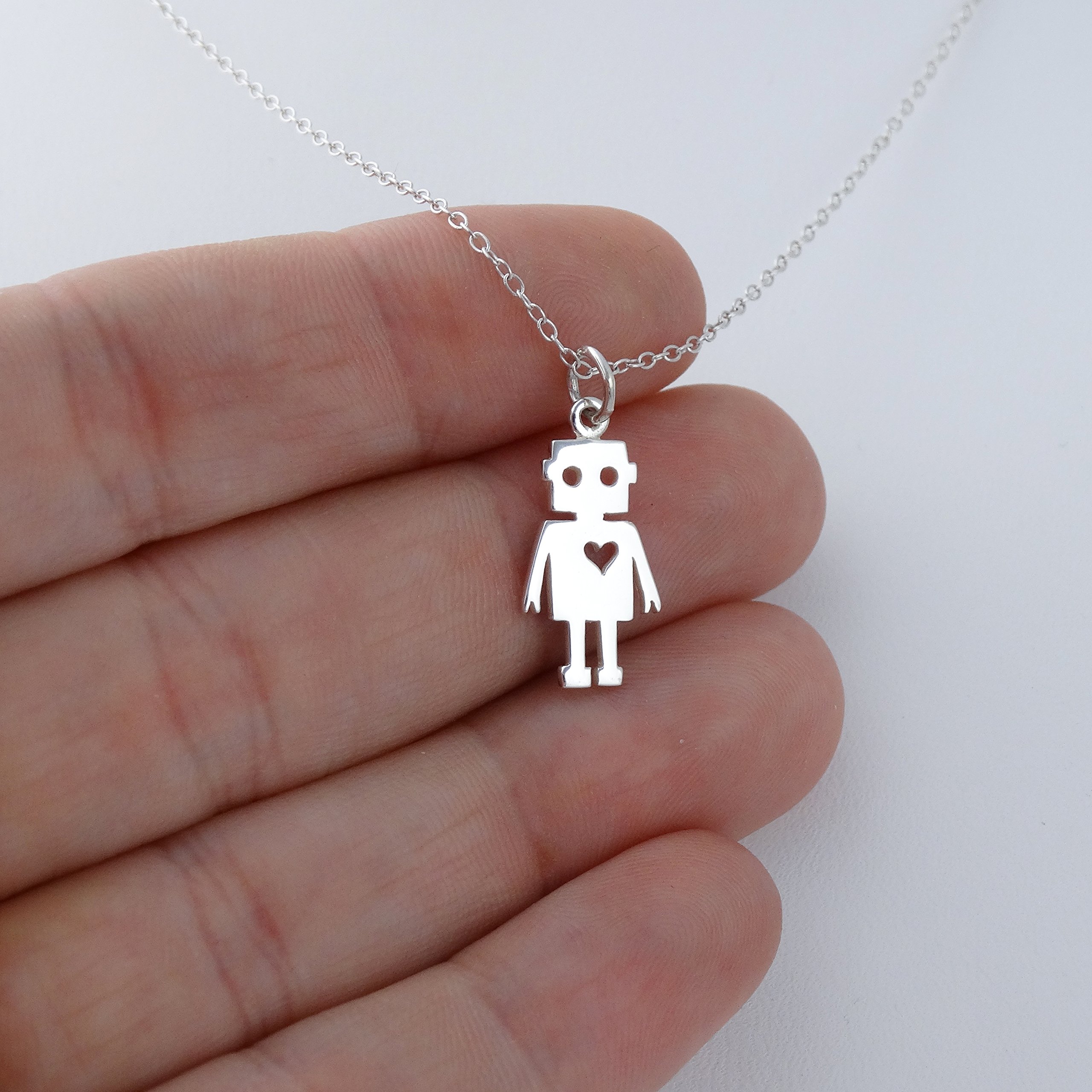 FashionJunkie4Life Unique Sterling Silver Pendant Necklace for Women - 18