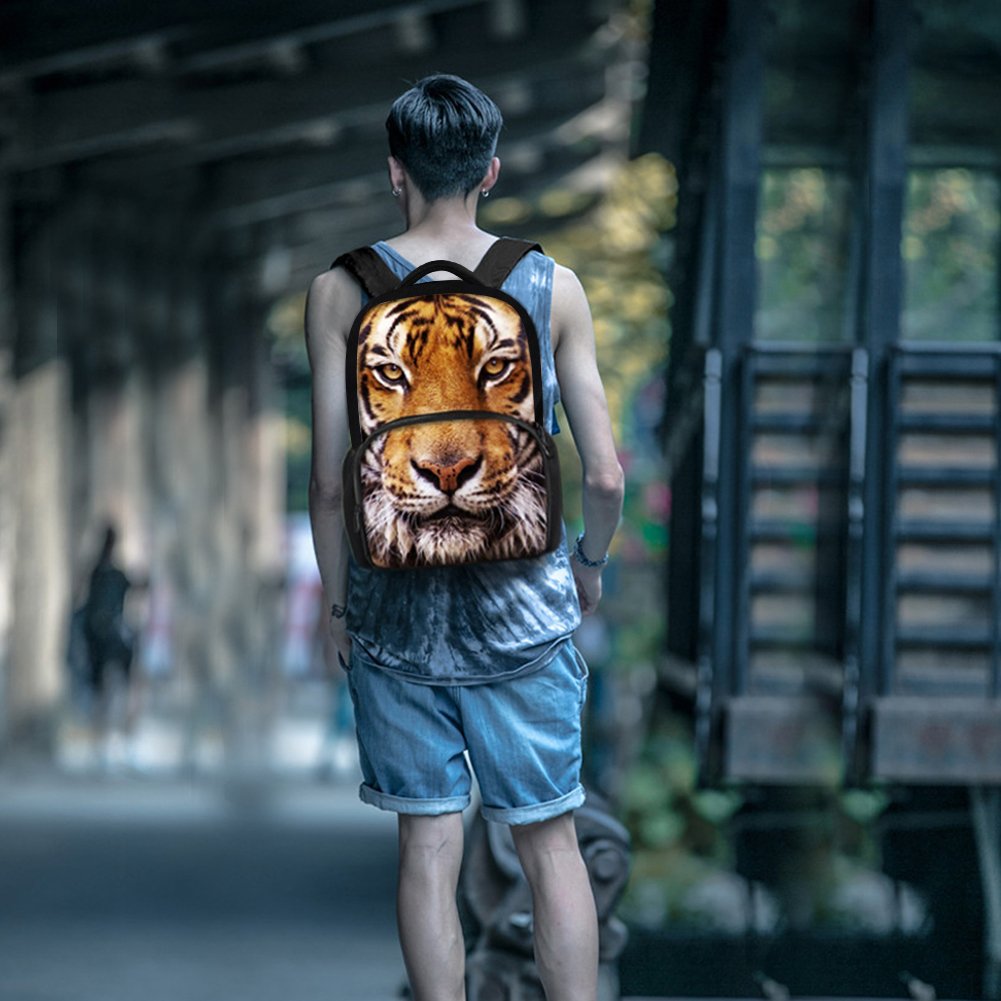 HW Animal School Backpack for Kids - 17 Inch Laptop Bag for College & Teens - Daily Use & Travel