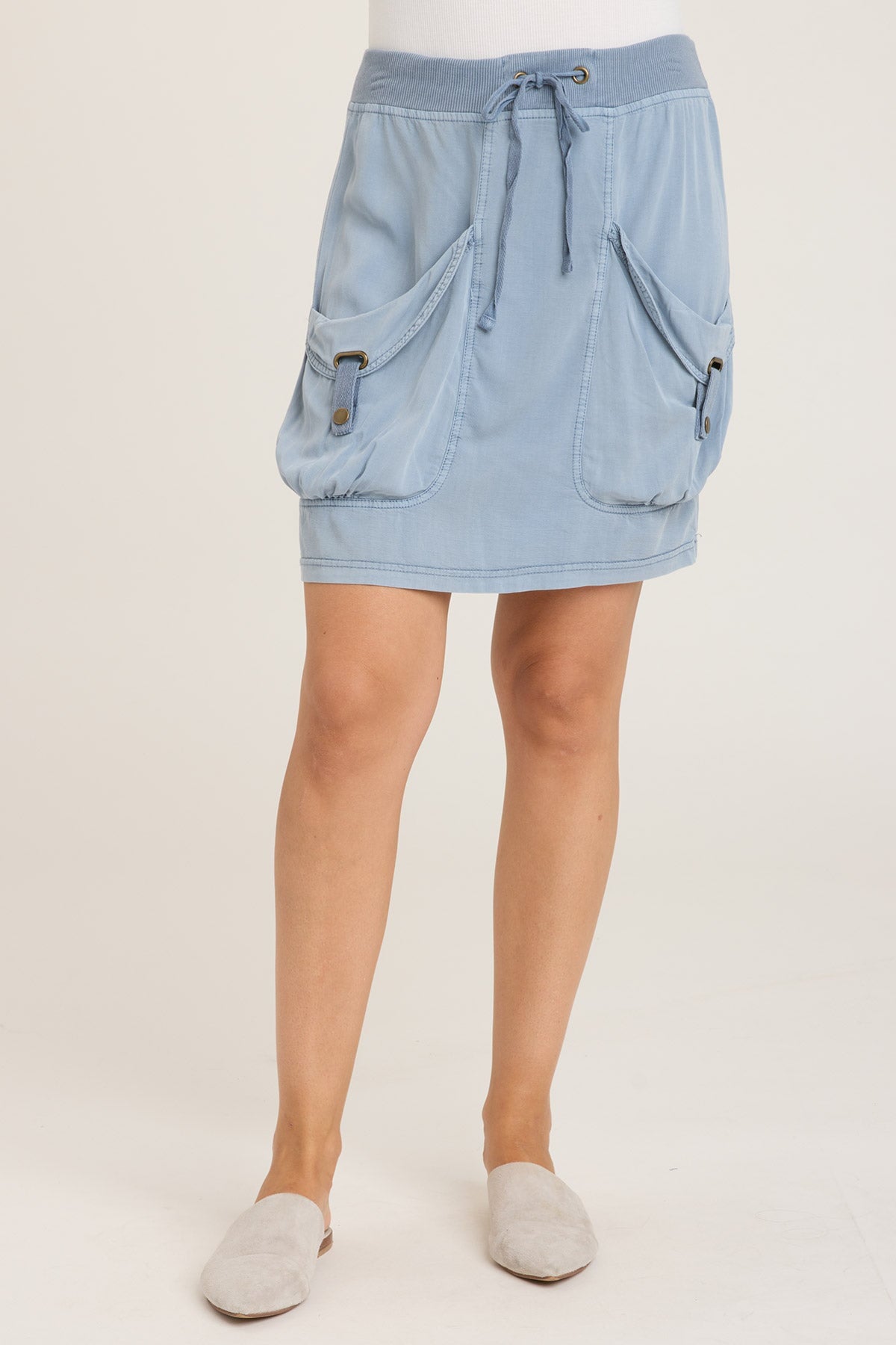 Stylish Twill Shirley Mini Skirt for Women - Trendy A-Line Denim Skirt for Casual Outfits & Summer Wear