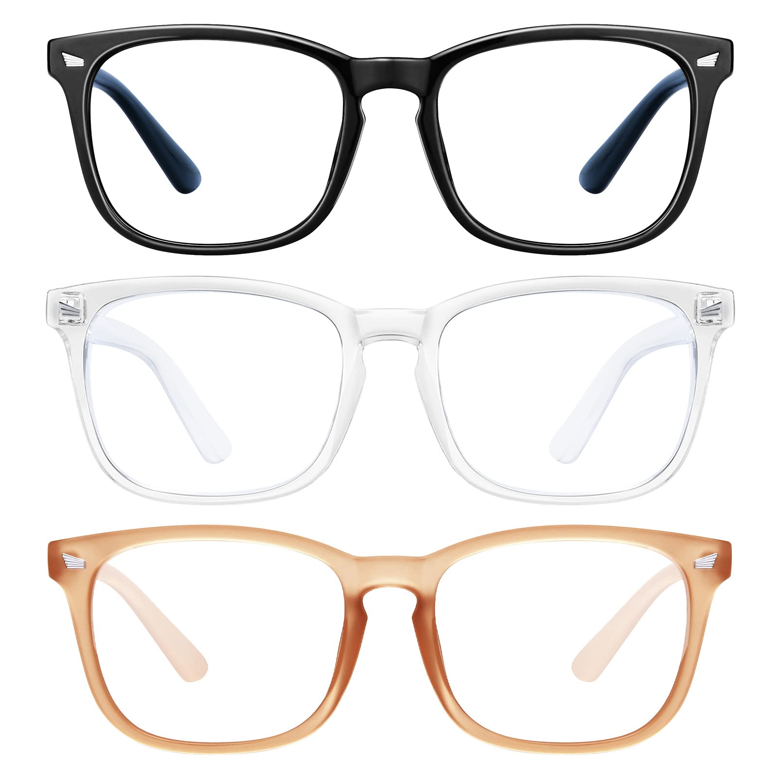 Blue Light Blocking Glasses for Women & Men - Anti Eyestrain Computer Glasses for Screen Time, Gaming & Office Work