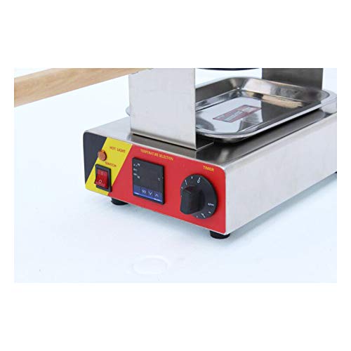 TECHTONGDA Stainless Steel Electric Bubble Egg Waffle Maker with Digital Display - Non-Stick Commercial Waffle Baker Machine 110V for Home, Cafe & Breakfast Business