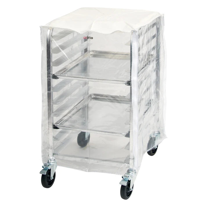Winco 10-Tier Commercial Sheet Pan Rack Cover - Clear Plastic Organizer for Baking Pans - Perfect for Restaurants, Bakeries & Home Kitchens